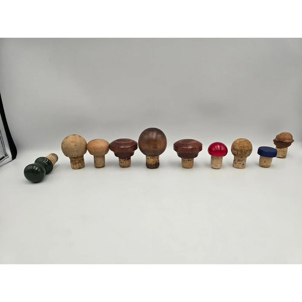 Bottle Stopper Lot of 10 Mixed Good Jack Daniels Wood Cork‎ Ceramic